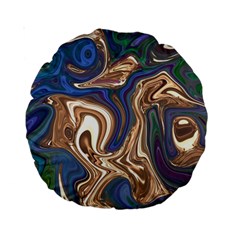 Pattern Psychedelic Hippie Abstract Standard 15  Premium Round Cushions