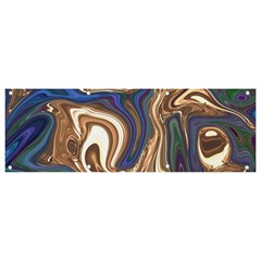 Pattern Psychedelic Hippie Abstract Banner And Sign 9  X 3  by Ravend