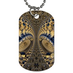 Fractal Spiral Infinite Psychedelic Dog Tag (one Side) by Ravend