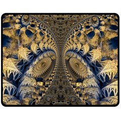 Fractal Spiral Infinite Psychedelic Two Sides Fleece Blanket (medium)