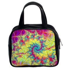 Fractal Spiral Abstract Background Classic Handbag (two Sides) by Ravend