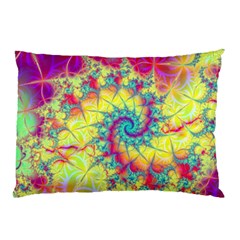 Fractal Spiral Abstract Background Pillow Case