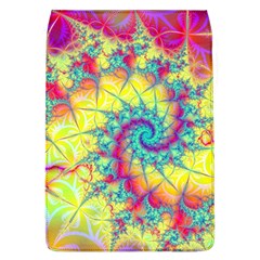 Fractal Spiral Abstract Background Removable Flap Cover (l)