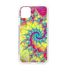 Fractal Spiral Abstract Background Iphone 11 Tpu Uv Print Case by Ravend