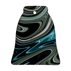 Abstract Waves Background Wallpaper Ornament (bell)