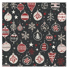 Christmas Winter Xmas Square Satin Scarf (36  X 36 ) by Vaneshop