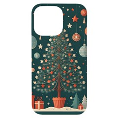 Tree Christmas Iphone 14 Pro Max Black Uv Print Case by Vaneshop
