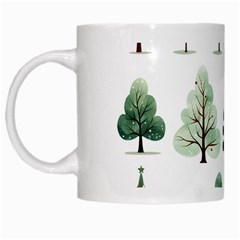 Christmas Trees White Mug