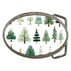 Christmas Trees Belt Buckles by Vaneshop