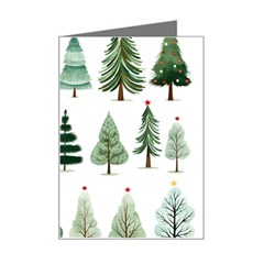 Christmas Trees Mini Greeting Card