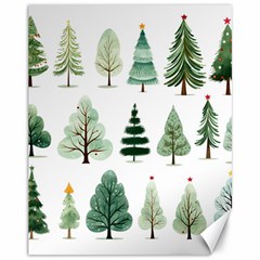 Christmas Trees Canvas 11  x 14 