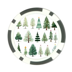 Christmas Trees Poker Chip Card Guard (10 pack)