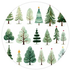 Christmas Trees Round Trivet