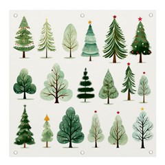 Christmas Trees Banner and Sign 4  x 4 