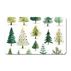 Christmas Xmas Trees Magnet (rectangular) by Vaneshop