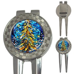 Stained Glass Winter 3-in-1 Golf Divots by Vaneshop