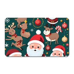 Christmas Santa Claus Magnet (rectangular) by Vaneshop