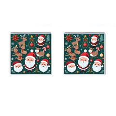 Christmas Santa Claus Cufflinks (Square)