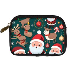 Christmas Santa Claus Digital Camera Leather Case