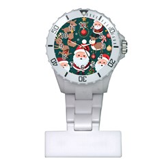 Christmas Santa Claus Plastic Nurses Watch