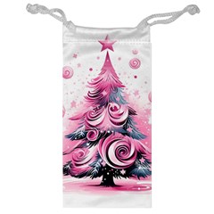 Winter Christmas Snow Xmas Tree Jewelry Bag by Vaneshop
