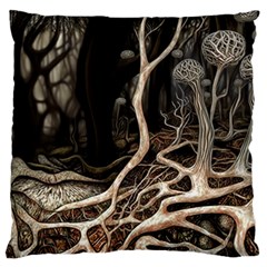 Tree Nature Landscape Forest Large Premium Plush Fleece Cushion Case (one Side) by Vaneshop