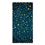 Star Golden Pattern Christmas Design White Gold Shower Curtain 36  x 72  (Stall)  Curtain(36 X72 )