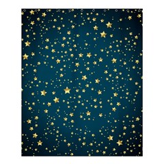 Star Golden Pattern Christmas Design White Gold Shower Curtain 60  X 72  (medium)  by Vaneshop