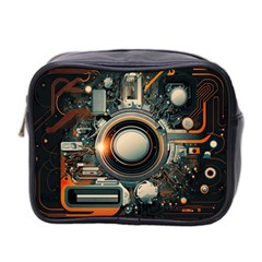 Illustrations Technology Robot Internet Processor Mini Toiletries Bag (two Sides) by Vaneshop