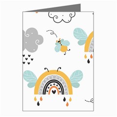 Art Pattern Design Wallpaper Background Print Greeting Card by Vaneshop
