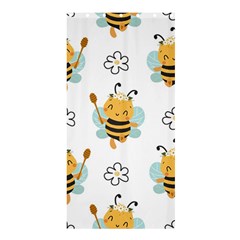 Art Bee Pattern Design Wallpaper Background Shower Curtain 36  X 72  (stall)  by Vaneshop