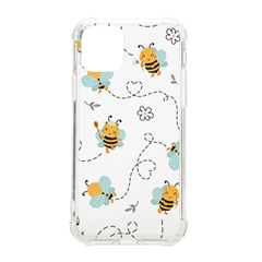 Bee Art Pattern Design Wallpaper Background Print Iphone 11 Pro 5 8 Inch Tpu Uv Print Case by Vaneshop