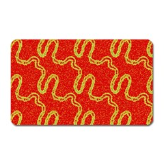 Background Ornamental Pattern Abstract Seamless Magnet (rectangular) by Vaneshop