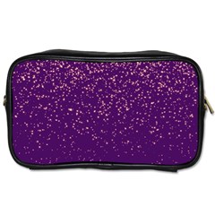 Purple Glittery Backdrop Scrapbooking Sparkle Toiletries Bag (one Side) by Vaneshop