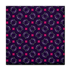 Geometric Pattern Retro Style Background Face Towel by Vaneshop