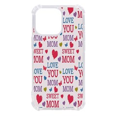 Love Mom Happy Mothers Day I Love Mom Graphic Iphone 13 Pro Tpu Uv Print Case by Vaneshop