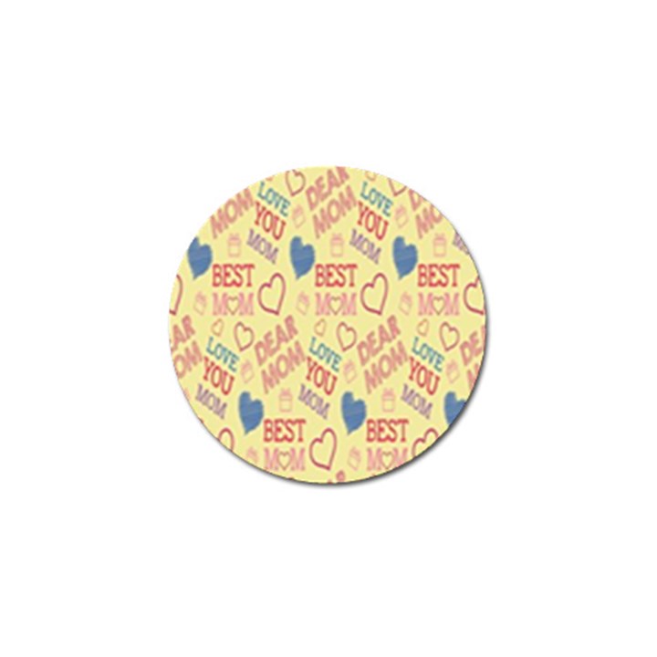 Love Mom Happy Mothers Day I Love Mom Graphic Pattern Golf Ball Marker (4 pack)