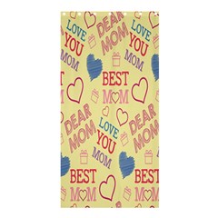 Love Mom Happy Mothers Day I Love Mom Graphic Pattern Shower Curtain 36  X 72  (stall) 
