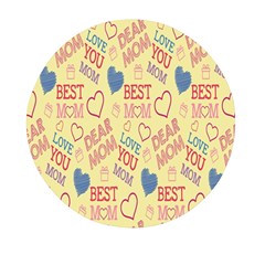 Love Mom Happy Mothers Day I Love Mom Graphic Pattern Mini Round Pill Box (pack Of 5) by Vaneshop