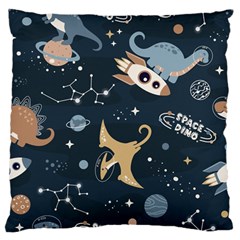 Space Theme Art Pattern Design Wallpaper Large Premium Plush Fleece Cushion Case (one Side)
