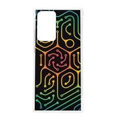 Circuit Hexagonal Geometric Pattern Background Pattern Samsung Galaxy Note 20 Ultra Tpu Uv Case by Vaneshop