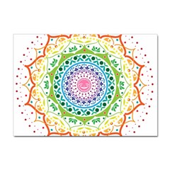 Mandala Pattern Rainbow Pride Sticker A4 (100 Pack) by Vaneshop