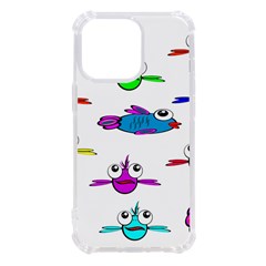 Fish Swim Cartoon Funnycute Iphone 13 Pro Tpu Uv Print Case by Sapixe