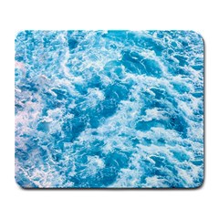 Blue Ocean Wave Texture Large Mousepad by Jack14