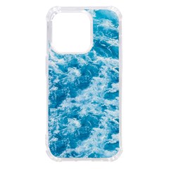 Blue Ocean Wave Texture Iphone 14 Pro Tpu Uv Print Case by Jack14