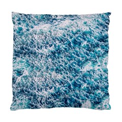 Summer Blue Ocean Wave Standard Cushion Case (two Sides) by Jack14