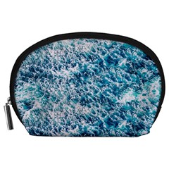 Summer Blue Ocean Wave Accessory Pouch (large) by Jack14