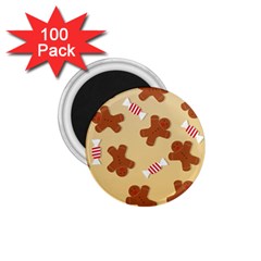 Gingerbread Christmas Time 1.75  Magnets (100 pack) 