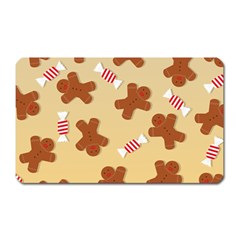 Gingerbread Christmas Time Magnet (Rectangular)