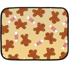 Gingerbread Christmas Time Two Sides Fleece Blanket (Mini)